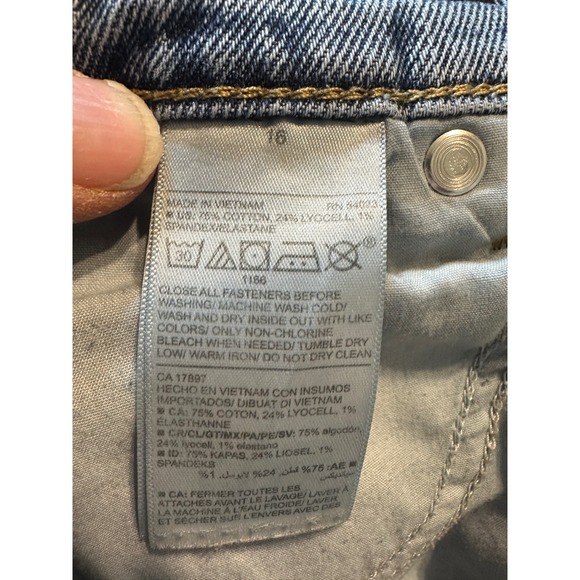Old Navy Jeans Womens 16 Denim High Rise Slouchy Straight Secret Slim Pockets - Picture 3 of 15